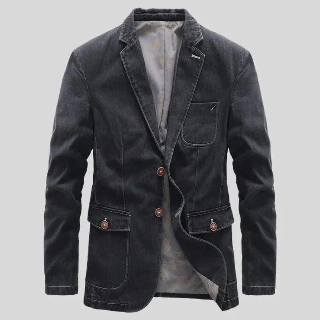 Adrian Rugged Denim Blazer
