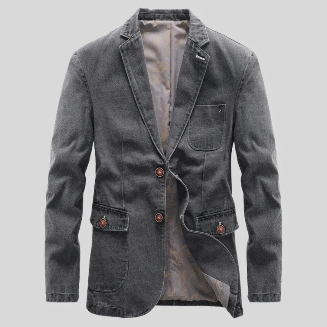 Adrian Rugged Denim Blazer