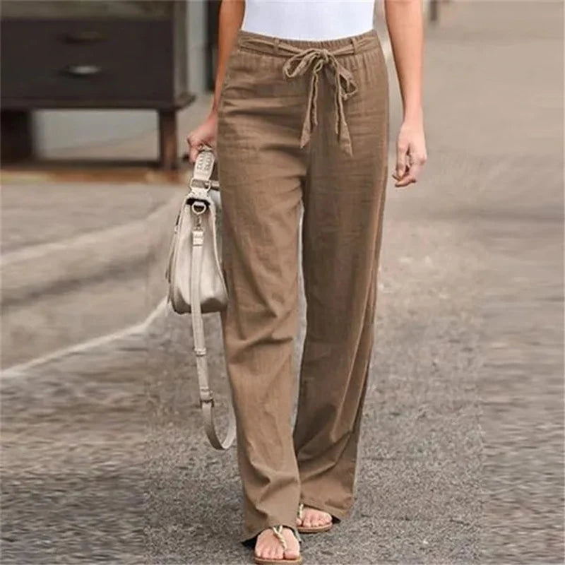 Ilnara - Stretch linen pants