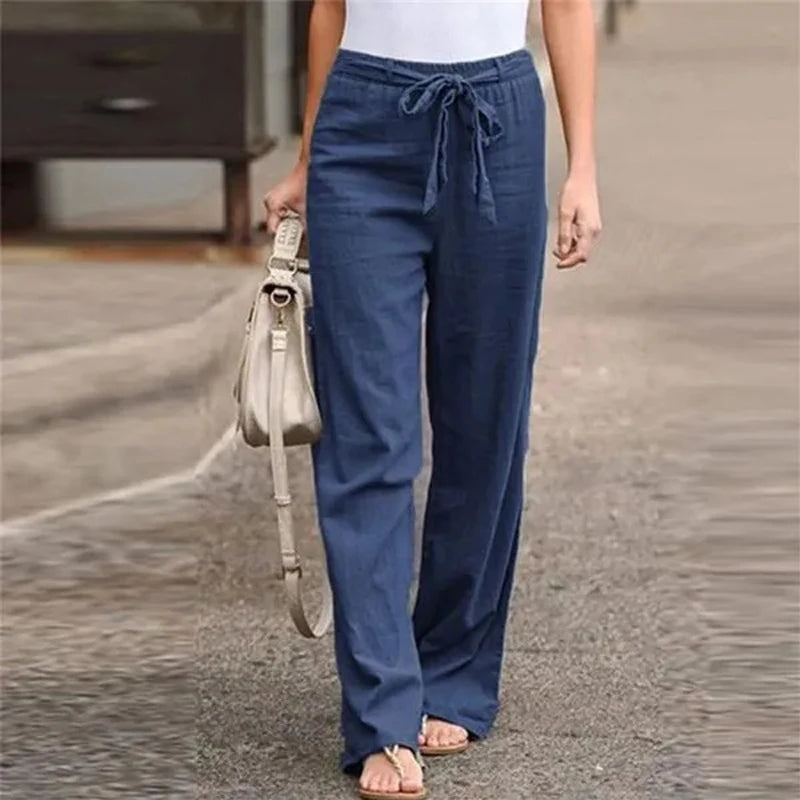 Ilnara - Stretch linen pants