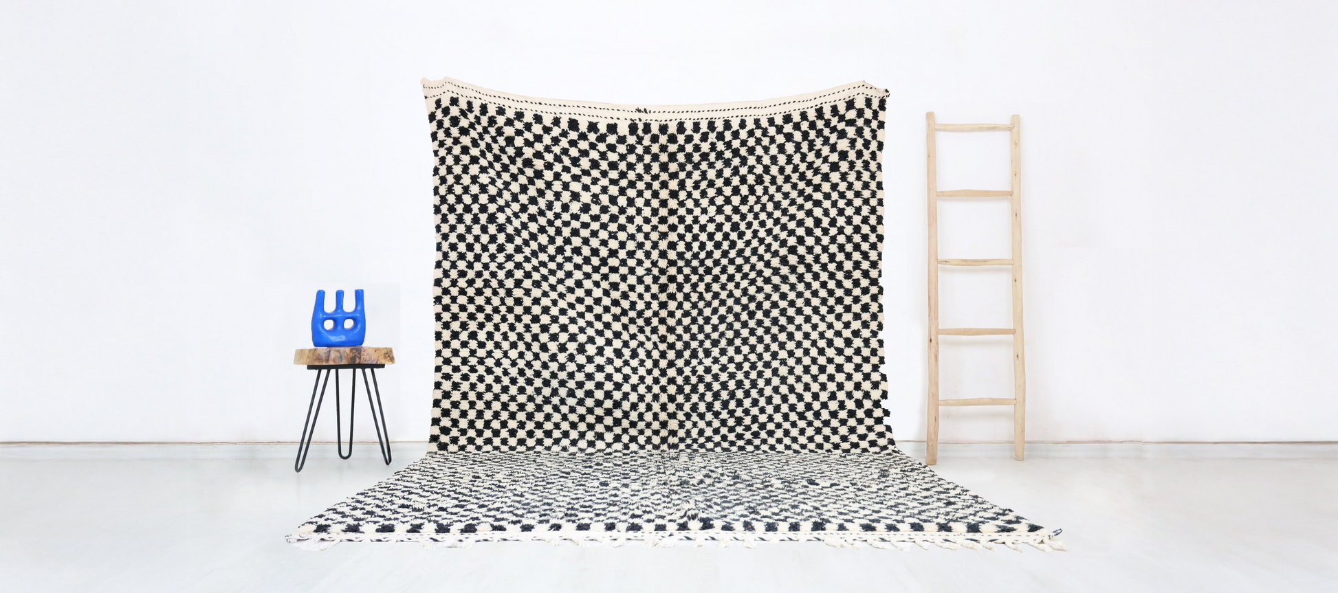 Aksil Moroccan Checkered Rug 8'5" x 12'0" - TrendAura