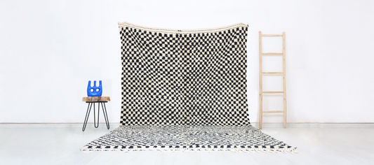Aksil Moroccan Checkered Rug 8'5" x 12'0" - TrendAura