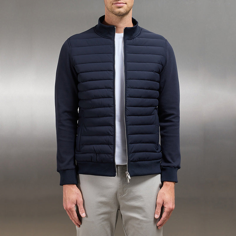 Men's Casual Quilted Winter Jacket For Everyday Warmth And Practical Pockets And All Day Comfort