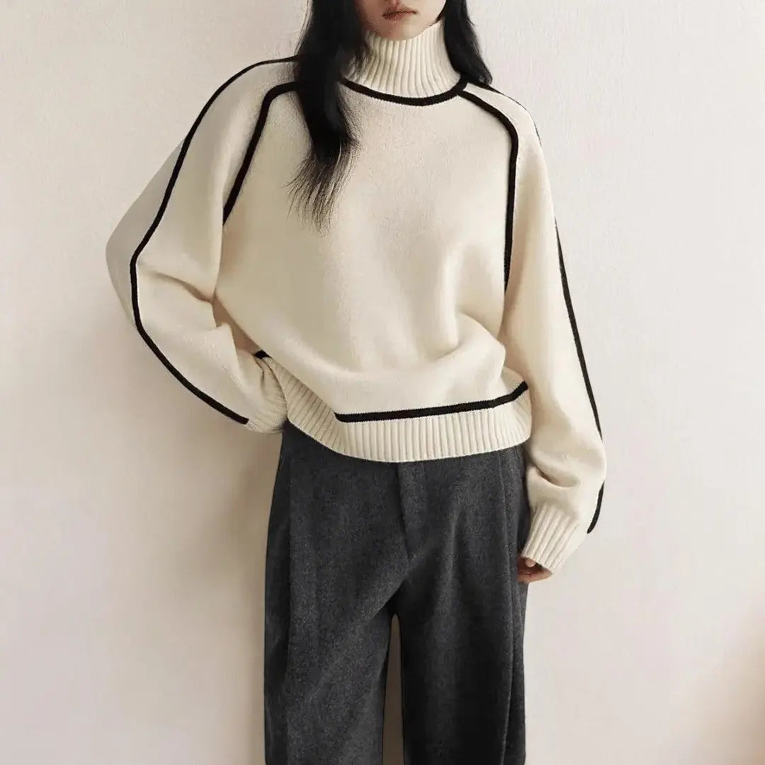 Léa Soft Turtleneck Knit For Women Elegant Warmth