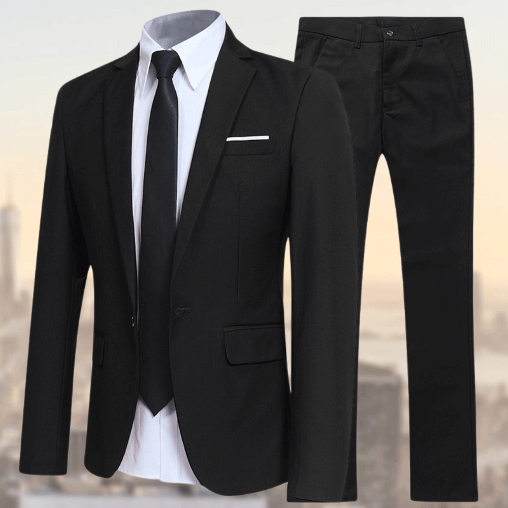 Men's Classic Two Piece Suit With Modern Fit For Professionals Elevate Your Style