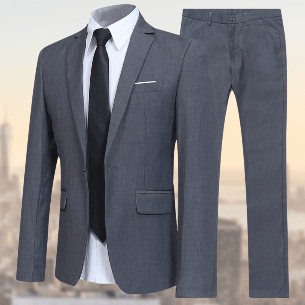 Men's Classic Two Piece Suit With Modern Fit For Professionals Elevate Your Style