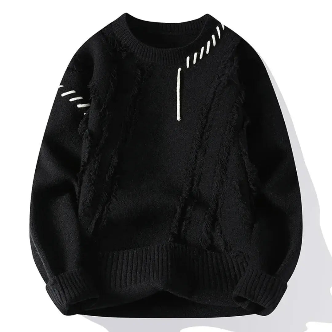 Waylynn Apollo Elemental Artisan Sweater Loose Fit Cozy Knit With Balanced Thermal Regulation And Unique Tonal Stitch
