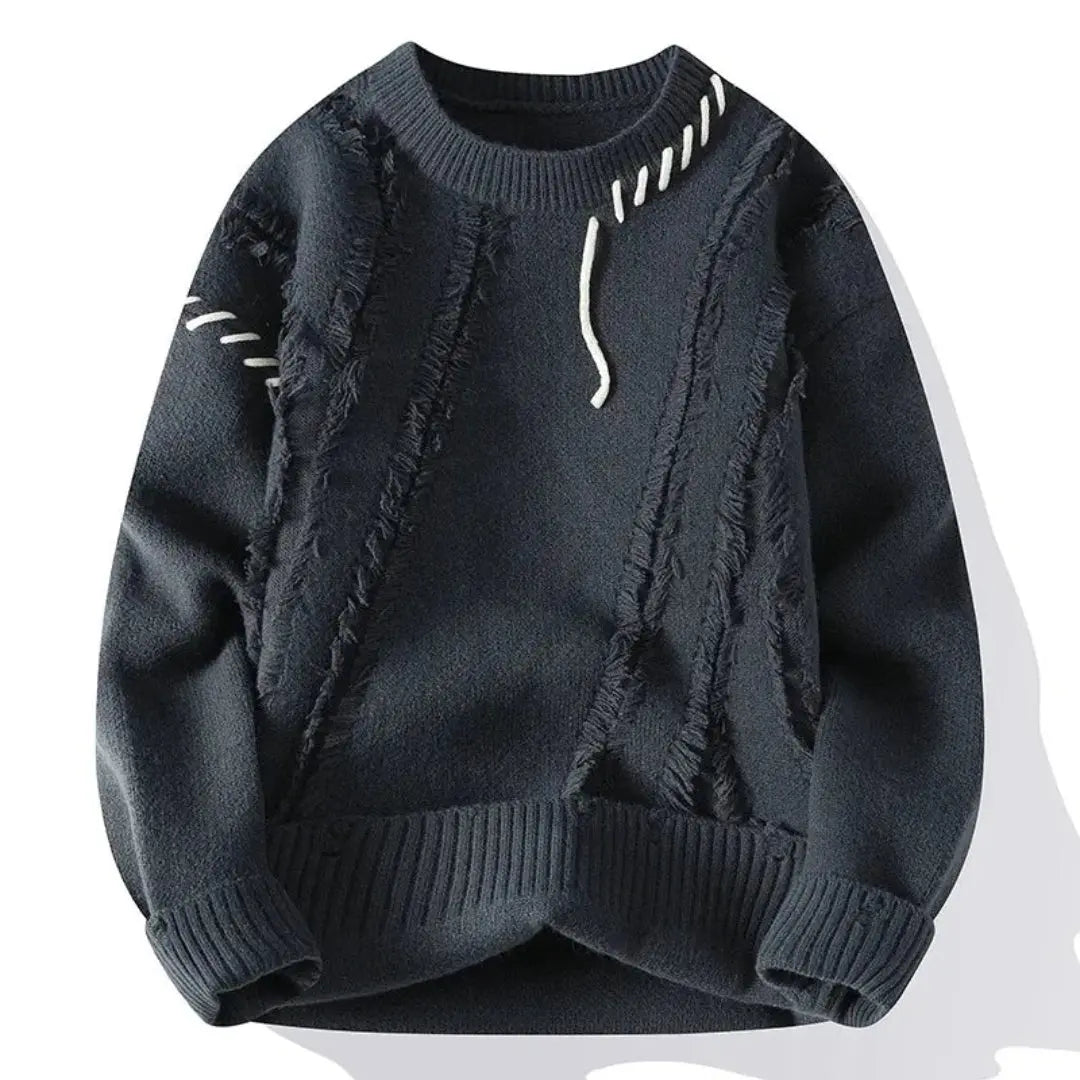 Waylynn Apollo Elemental Artisan Sweater Loose Fit Cozy Knit With Balanced Thermal Regulation And Unique Tonal Stitch