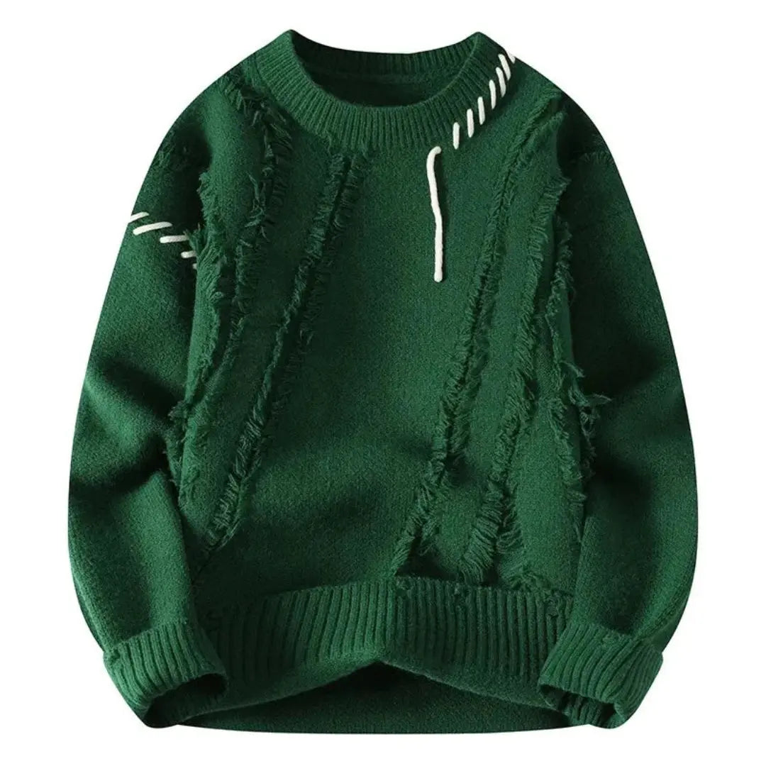 Waylynn Apollo Elemental Artisan Sweater Loose Fit Cozy Knit With Balanced Thermal Regulation And Unique Tonal Stitch