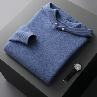 Archer Merino Wool Knit Hoodie