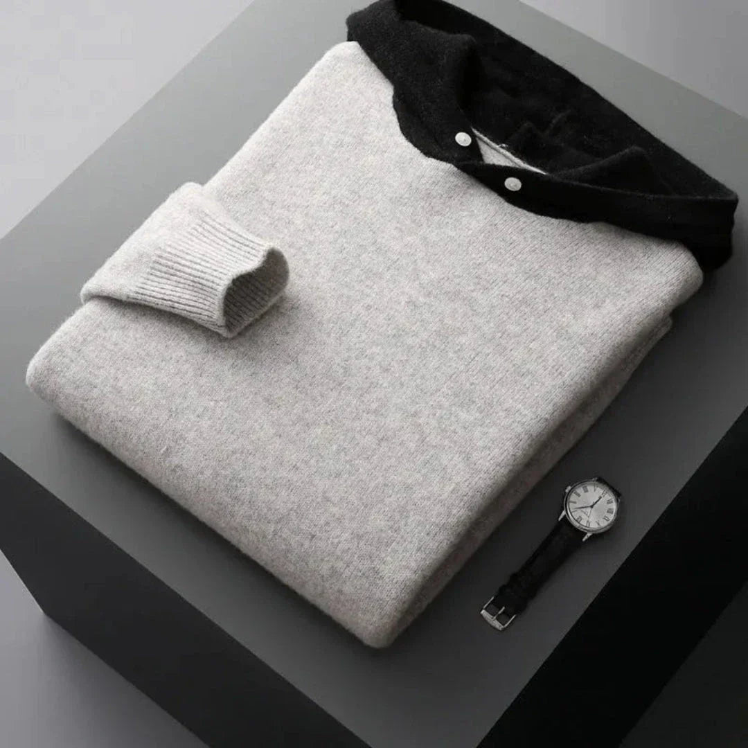 Archer Merino Wool Knit Hoodie