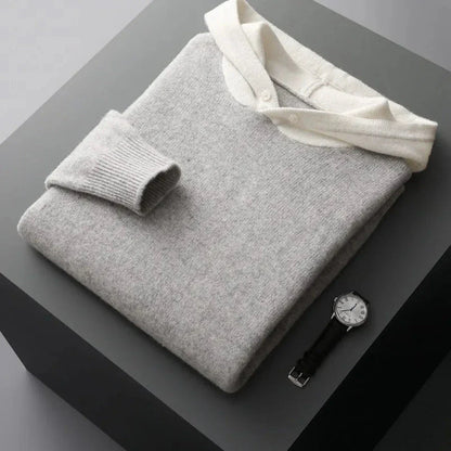 Archer Merino Wool Knit Hoodie