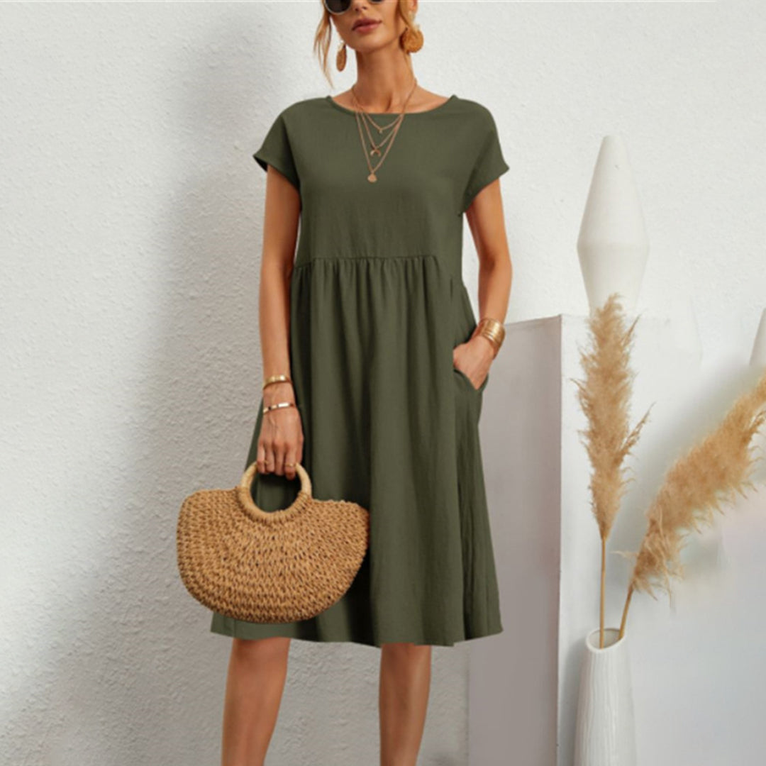 Anna | Comfortable Midi Dress in A-Line for Women