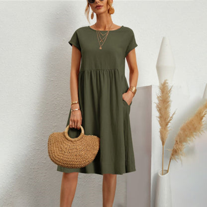 Anna | Comfortable Midi Dress in A-Line for Women