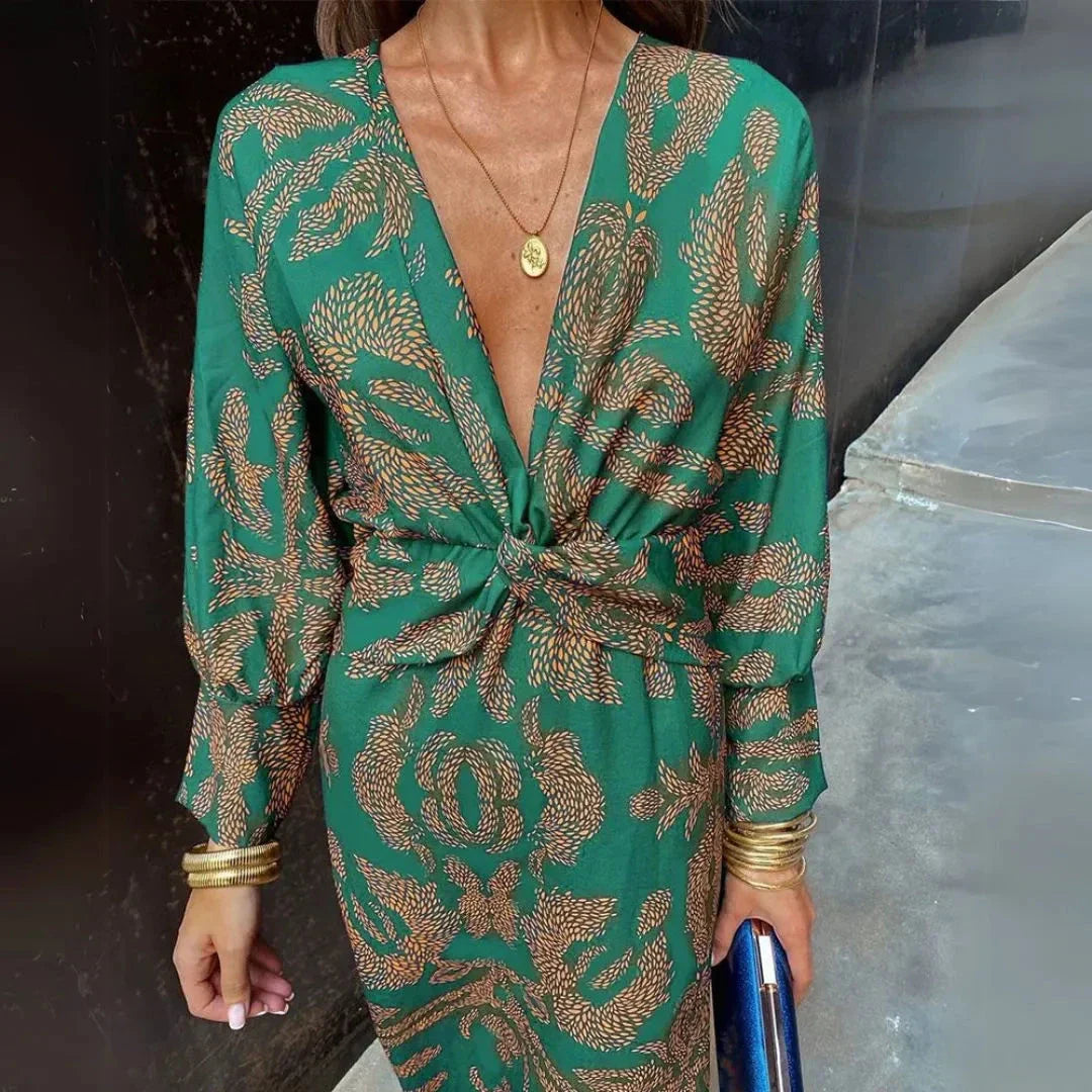 Artemis Twist Front Maxi Dress