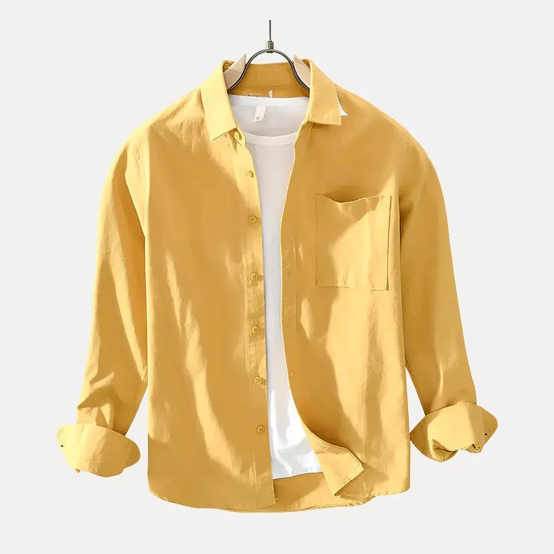 Arthur Milanese Summer Shirt by Waylynn Lightweight Minimalist Button Down for Everyday Elegance