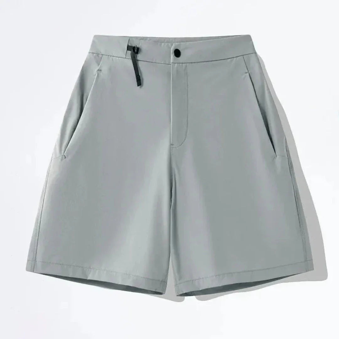 Ashton Quick Dry Active Shorts For Men Lightweight Nylon Spandex Blend Moisture Wicking Zippered Pocket
