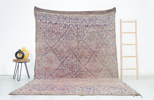 Aṣil Vintage Moroccan Rug 6'1" x 11' - TrendAura