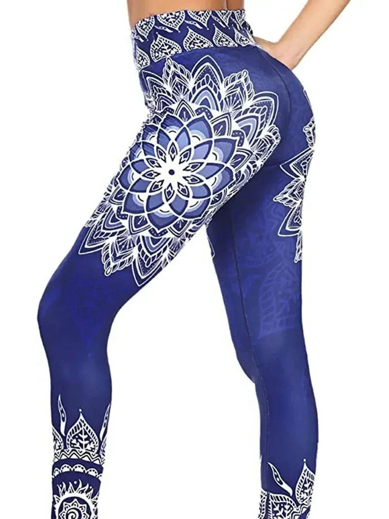 Gins | Sport Leggings with Floral Pattern for Fitness