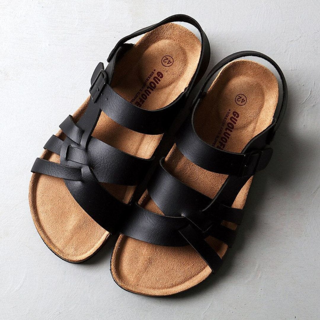 Atlas Leather Sandals For Men Premium Leather Comfort Durable Everyday Footwear
