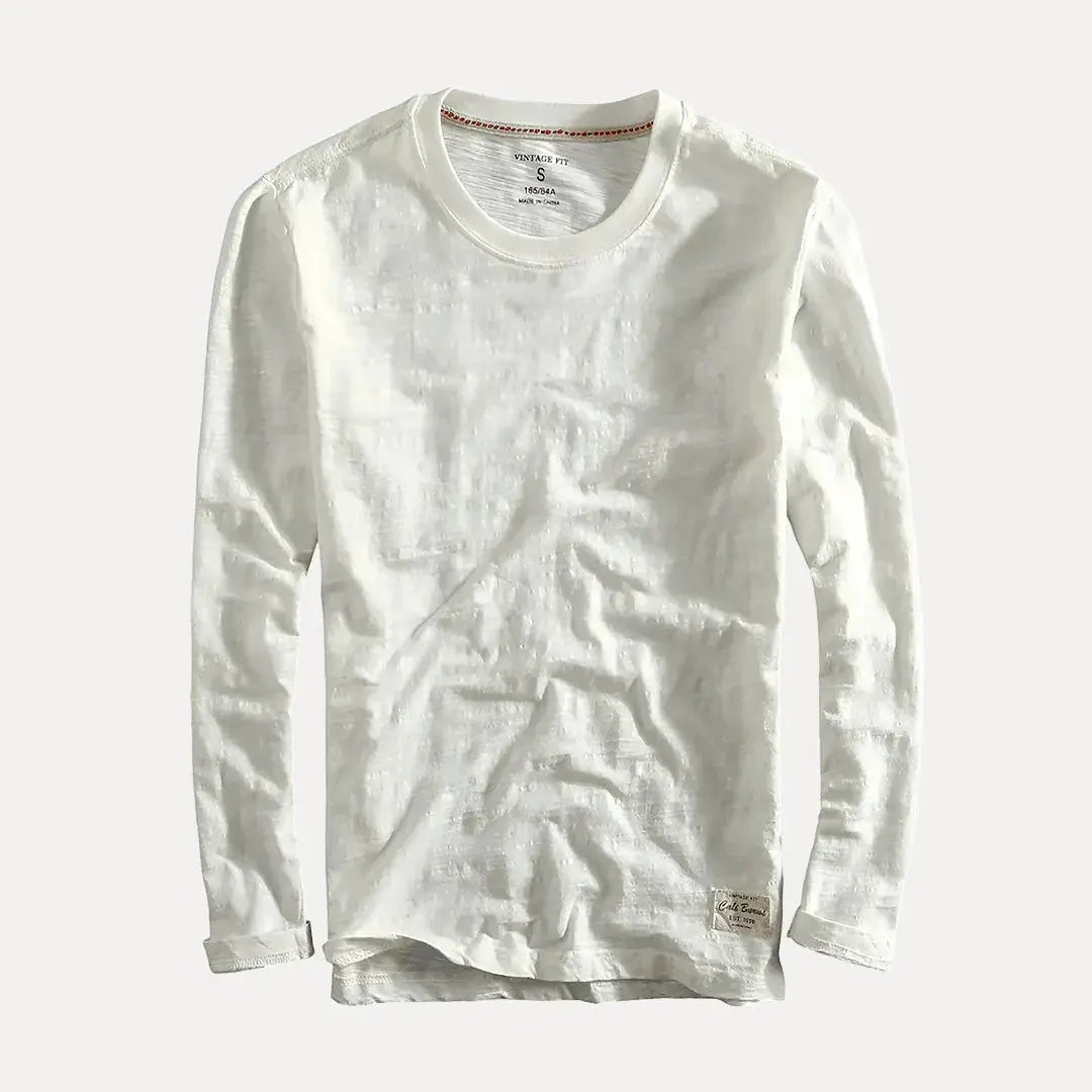 Axel Organic Cotton Long Sleeve Shirt With Relaxed Fit For Everyday Effortless Style