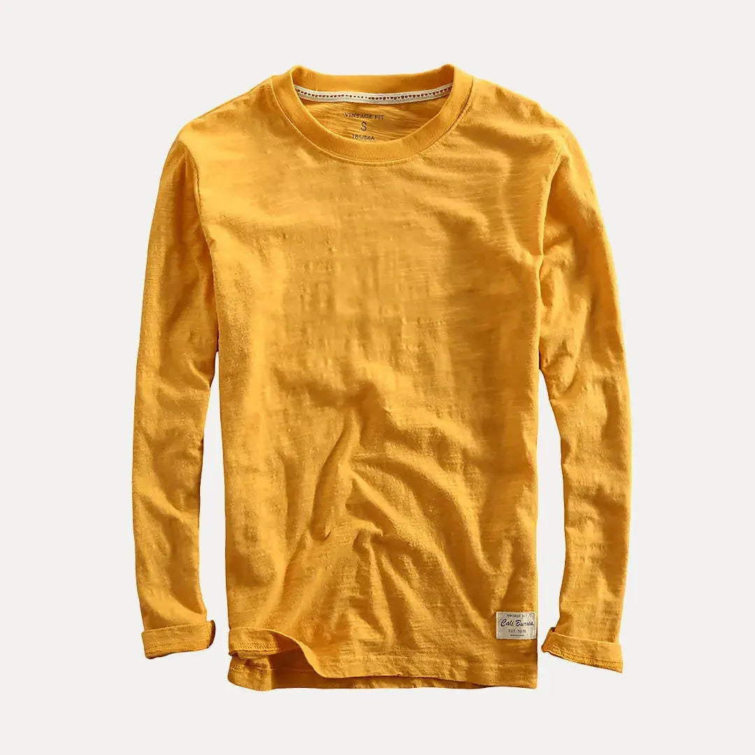 Axel Organic Cotton Long Sleeve Shirt With Relaxed Fit For Everyday Effortless Style