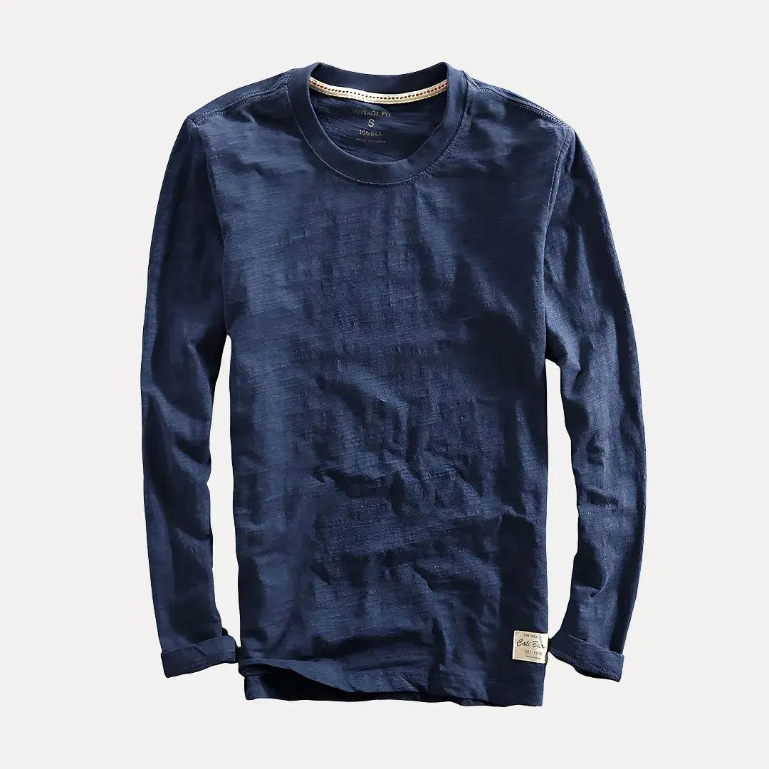 Axel Organic Cotton Long Sleeve Shirt With Relaxed Fit For Everyday Effortless Style
