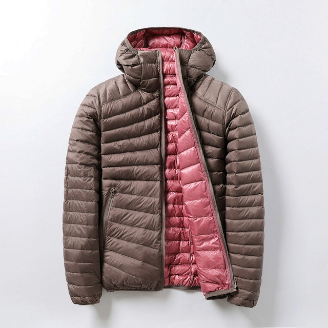 Women’s Puffer Jacket – Regular Fit – Quilted Insulation – Hooded – Water-Resistant