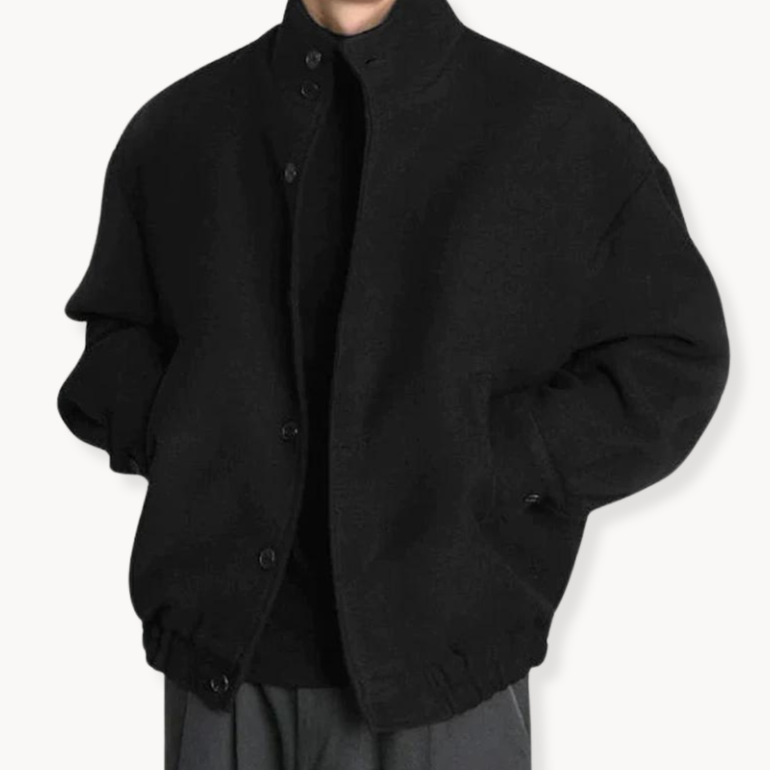 Max Mens Jacket For Modern Men With Stand Up Collar And Cuffed Sleeves For All Season Style