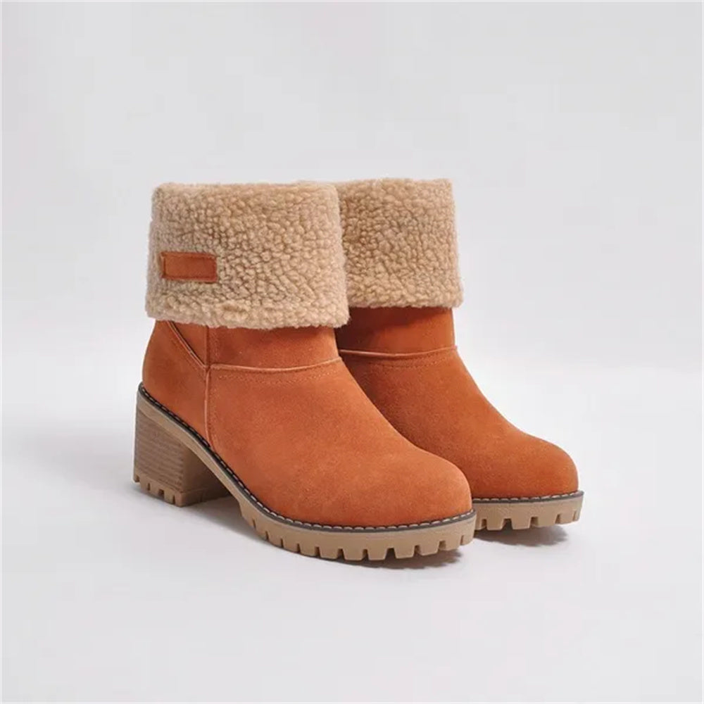 Women's Waterproof Lining Boots with Durable Sole and Ankle Support