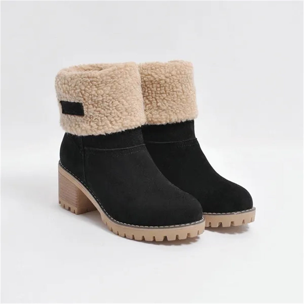 Women's Waterproof Lining Boots with Durable Sole and Ankle Support