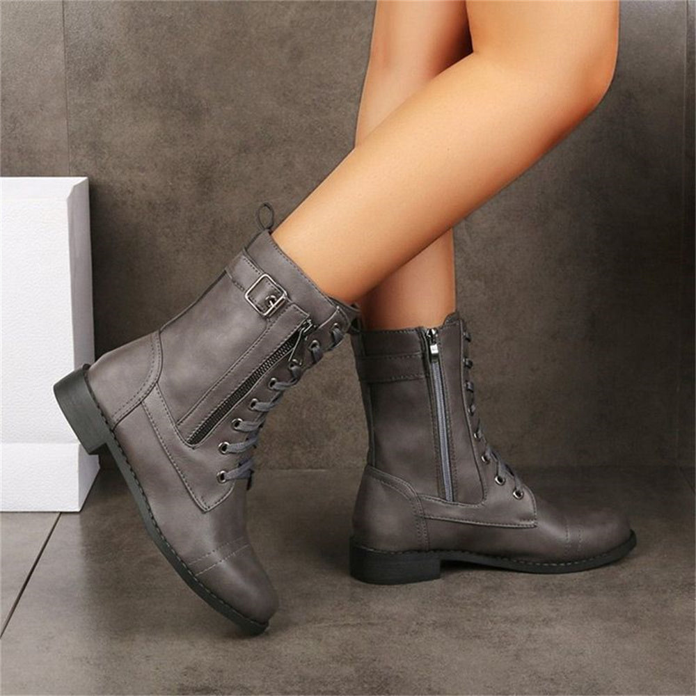 Women's Side Zip Boots with Supportive Design and Easy Access