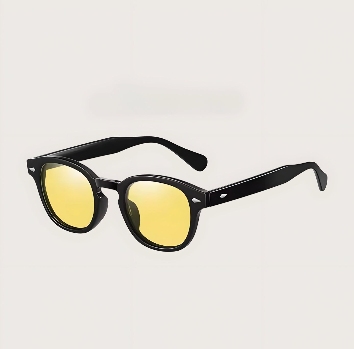 James Classic Square-Frame Polarised Sunglasses for Men – UV400 Protection Yellow - TrendAura