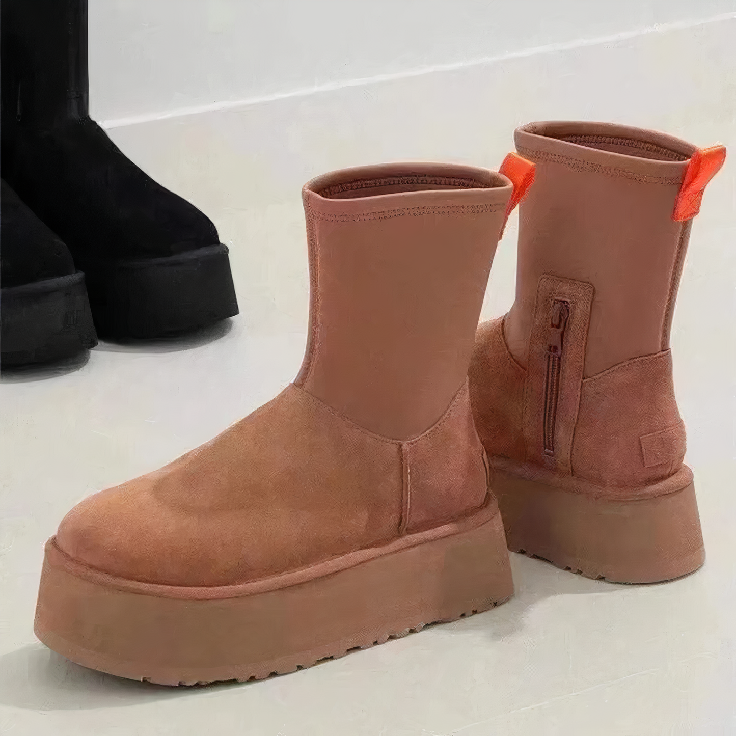 Women's Insulated Winter Boots with Fur Lining and Waterproof Design