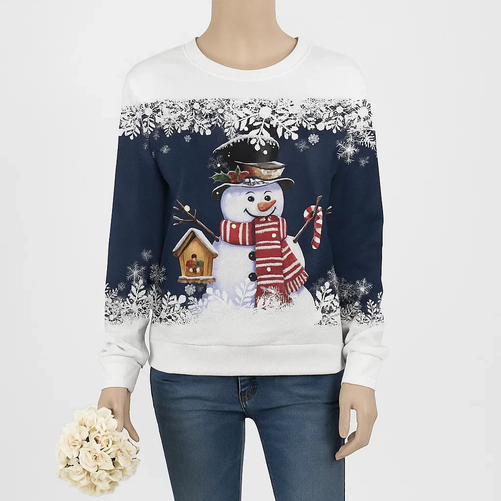 Women’s Snowman Christmas Sweater | Festive Knitwear