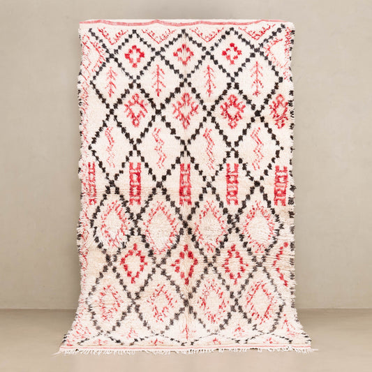 Asmaa - vintage beni ourain rug - TrendAura