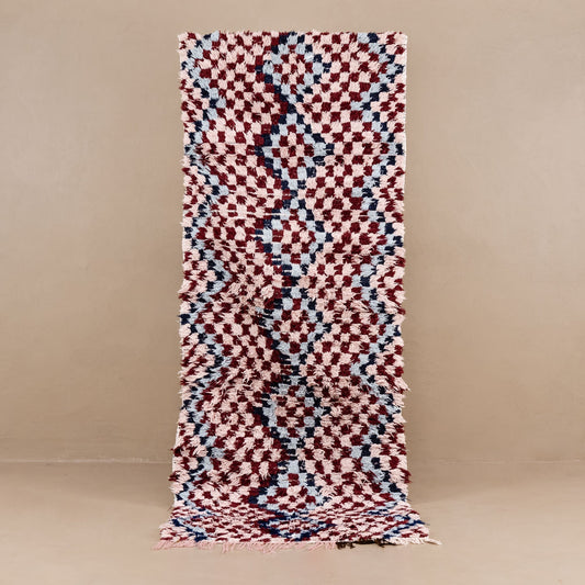 Nafisah - vintage boucherouite rug - TrendAura