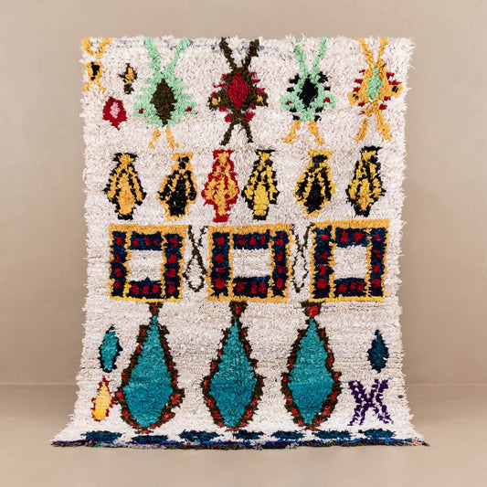 OuedLaou - vintage boucherouite rug - TrendAura
