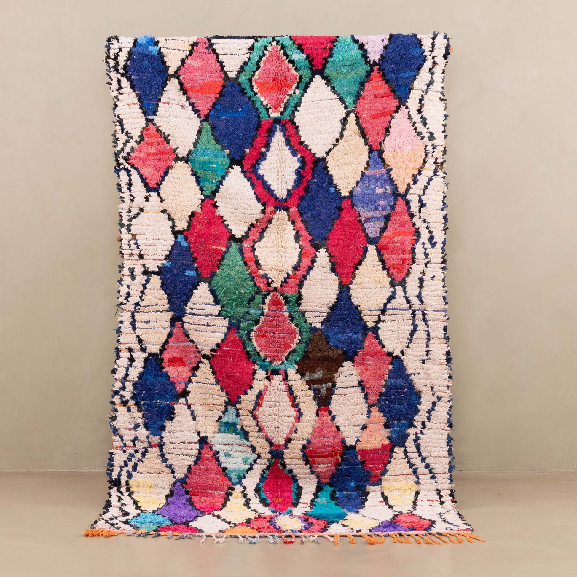 Fatma - vintage boucherouite rug - TrendAura