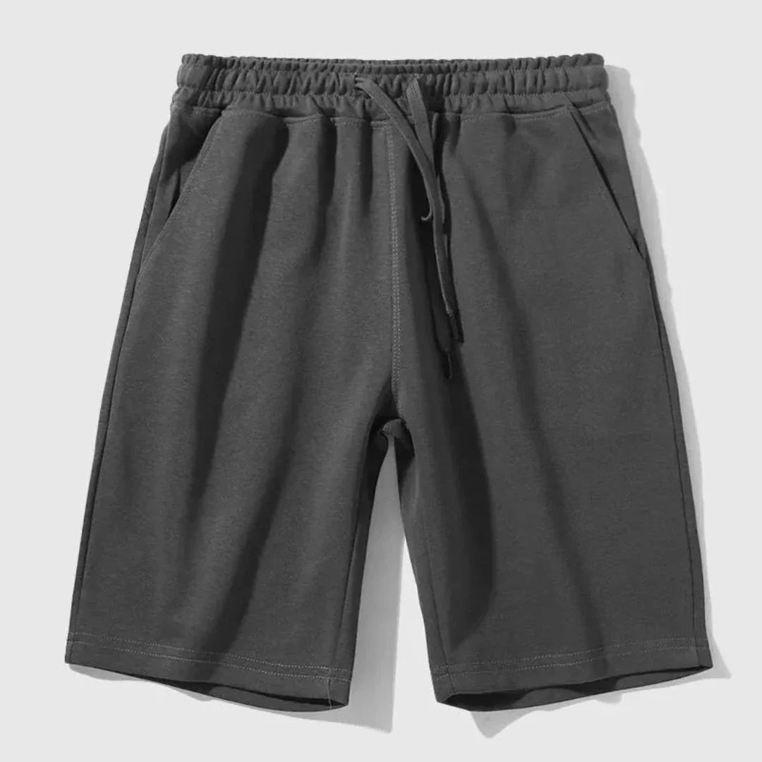 TrendAura Baste Drawstring Jogger Shorts for Men Relaxed Knee Length Casual Shorts in Cotton Polyester Blend
