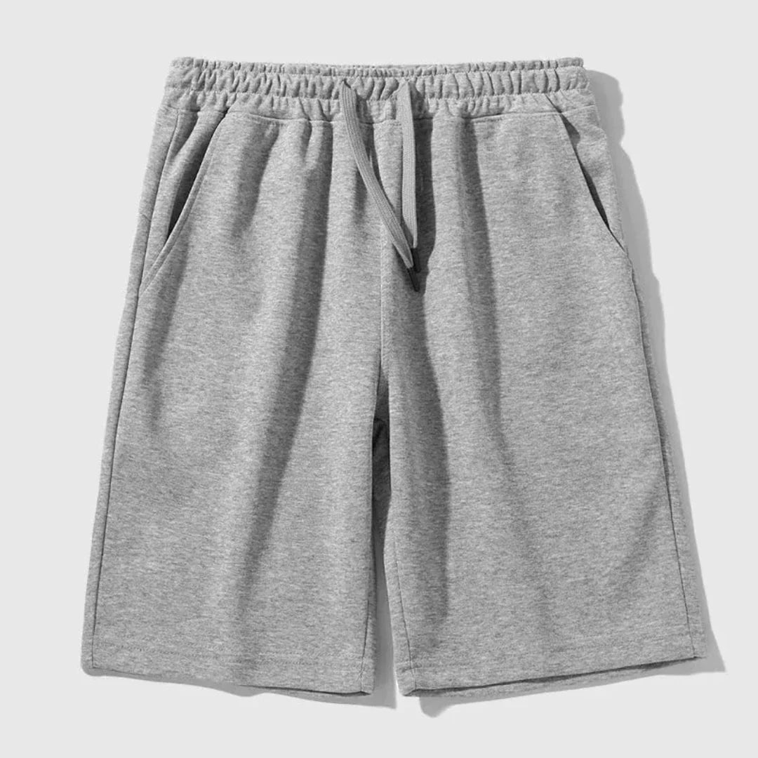 TrendAura Baste Drawstring Jogger Shorts for Men Relaxed Knee Length Casual Shorts in Cotton Polyester Blend