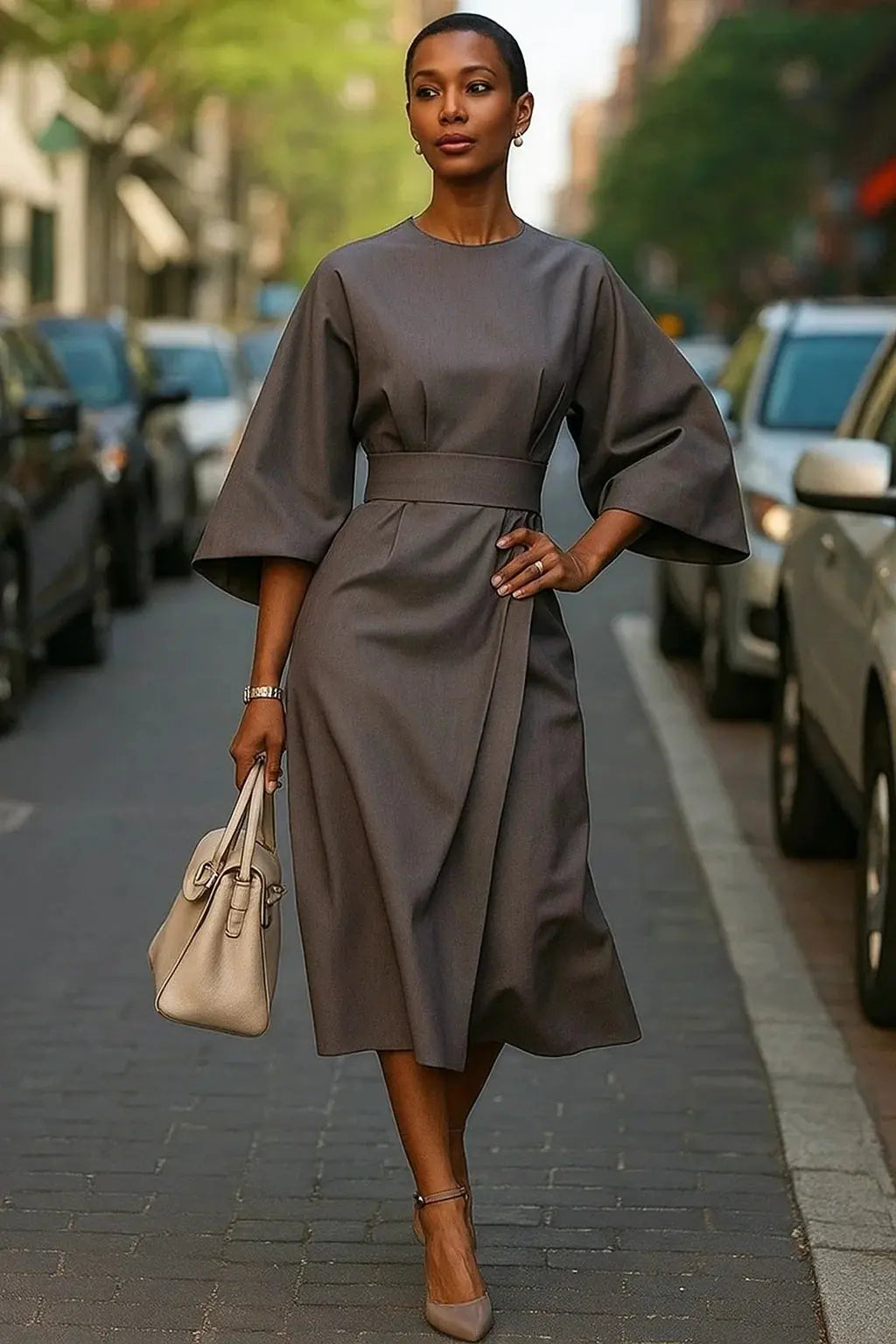 Belted Maxi Dress for Women – Effortless Elegance & Versatility