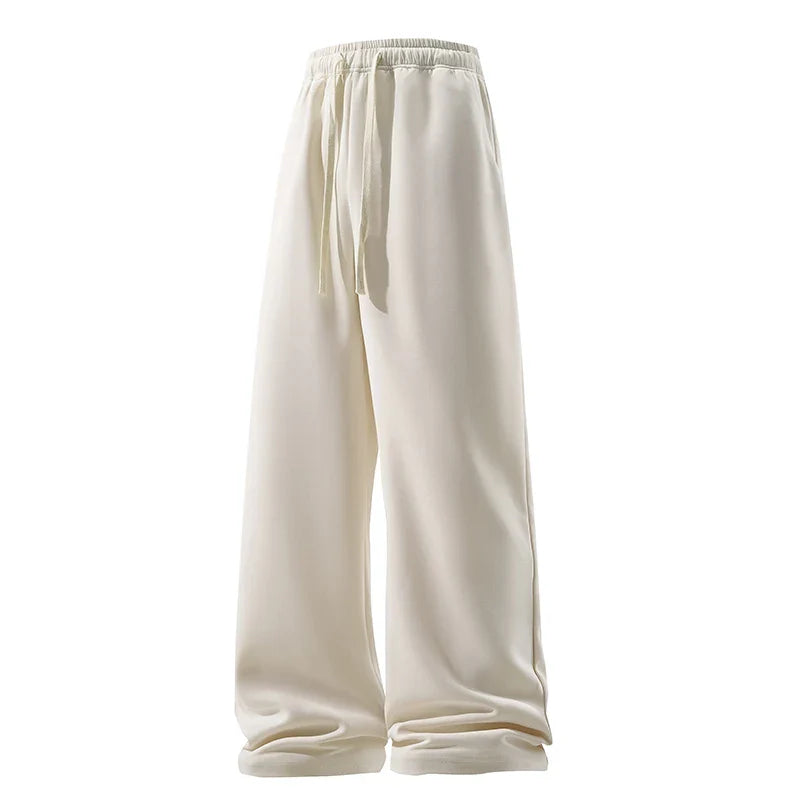 Comfortable men's sweatpants with wide leg