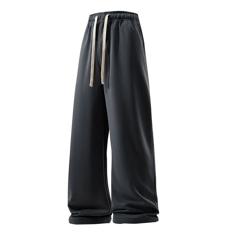 Comfortable men's sweatpants with wide leg