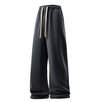 Comfortable men's sweatpants with wide leg