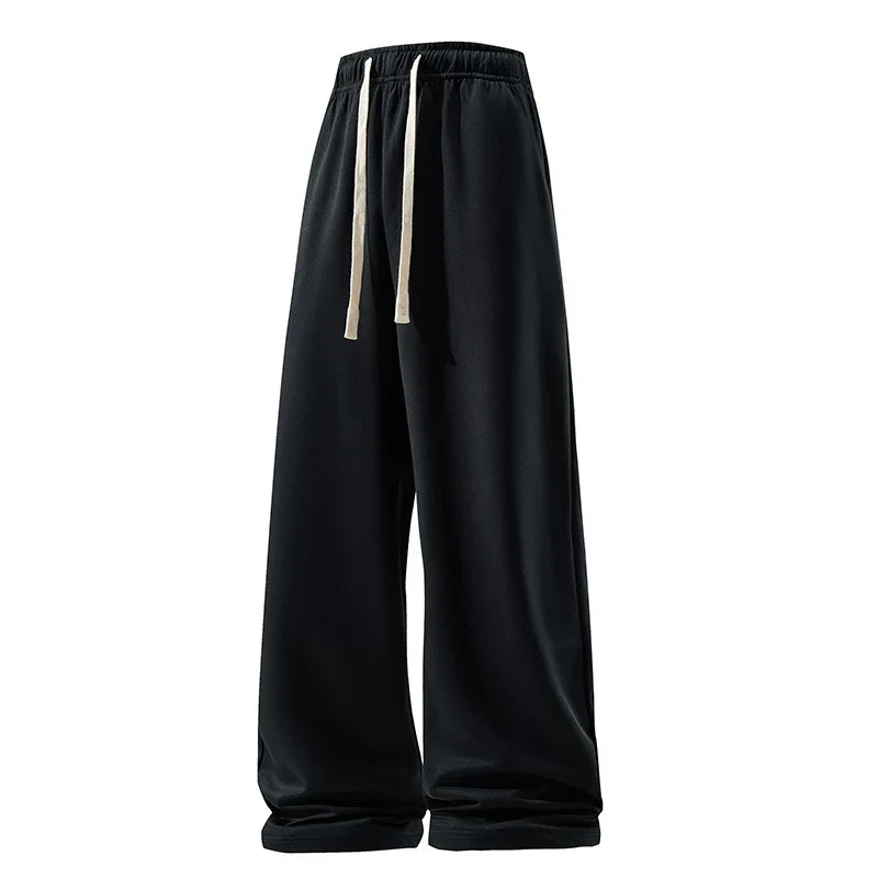Comfortable men's sweatpants with wide leg