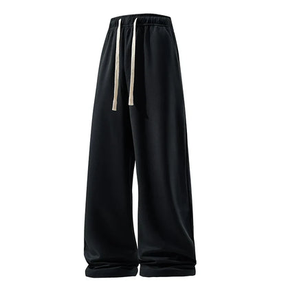 Comfortable men's sweatpants with wide leg