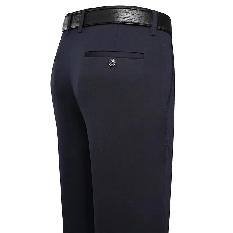 Comfortable men's suit trousers made of stretch