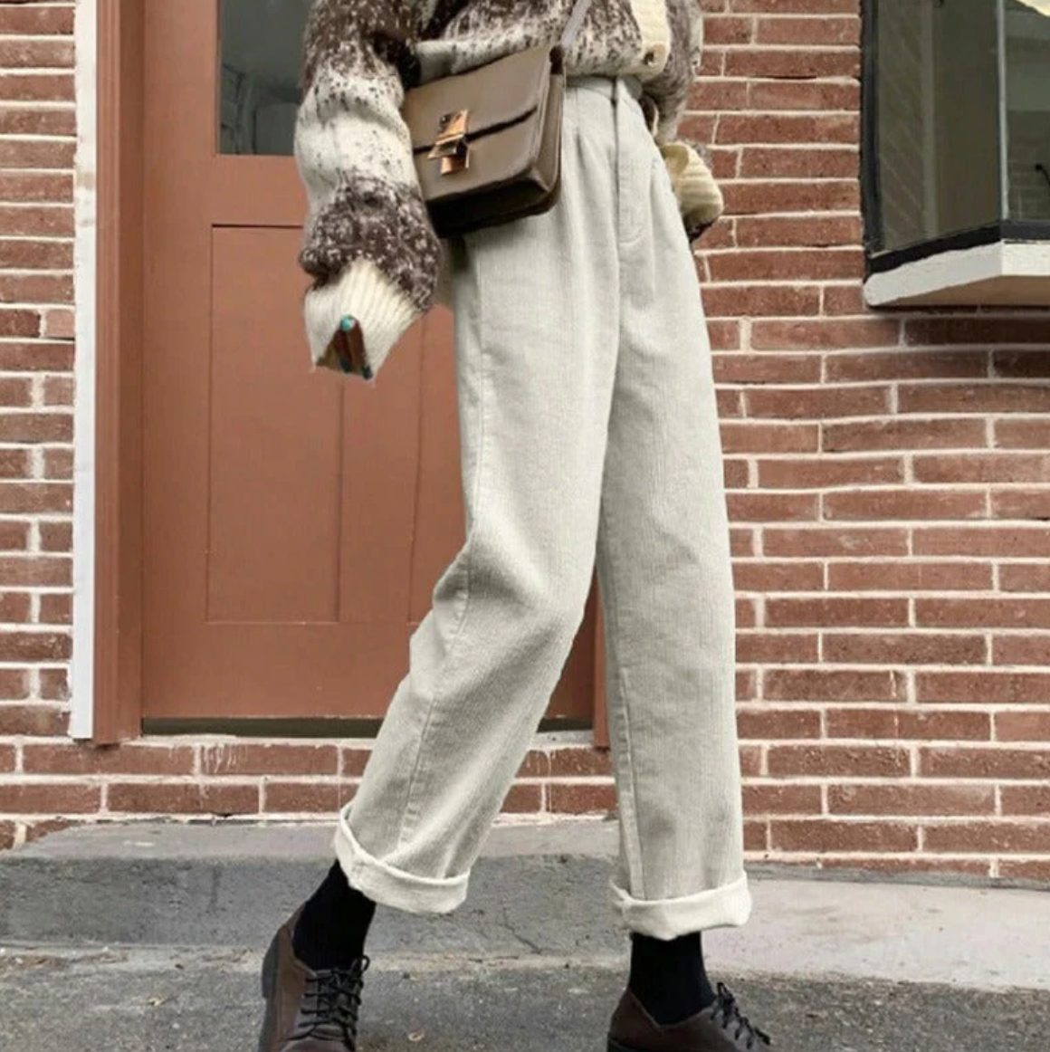 Malia Relaxed Corduroy Leisure Pants For Women With Soft Durable Fabric And Ultimate Everyday Comfort Casual Wear