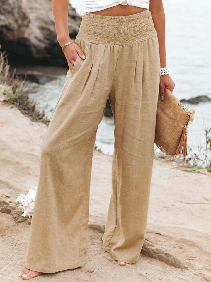 Léa Airy Pants For Women Elegant Breathable Comfort For Work And Weekend Perfect For Travel And Daily Commutes